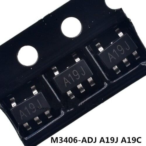 Original 50pcs/ M3406-ADJ 800mA A19J SOT23-5