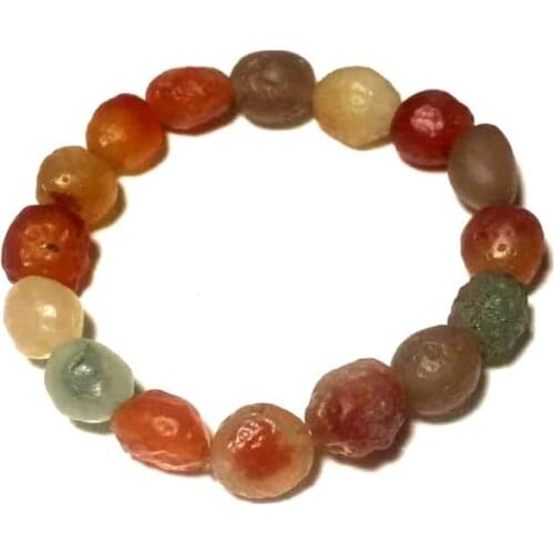 Sand desert Gobi beach natural agate multiple colour shape stone bead string bracelet ladies jewelry Free Shipping