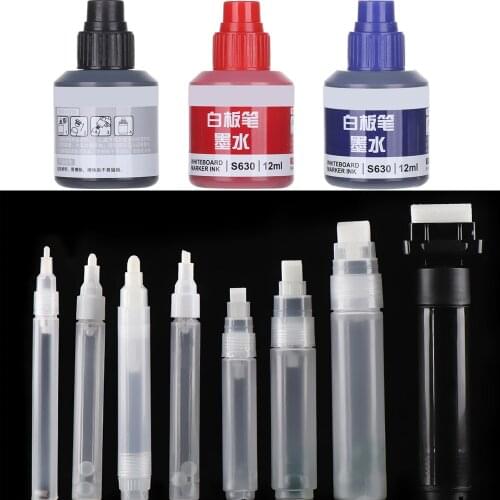 1 PC Plastic Empty Pen Rod 3mm 5mm 6.5mm 8mm 10mm Barrels Tube for Graffiti Pen Liquid Chalk Markers Paint Pen Accessories