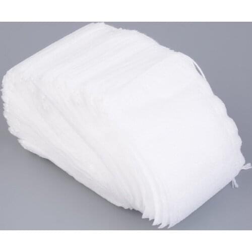 100pcs 5 x 7CM Empty Scented Tea Bags With String Heal Seal Filter Paper for Herb Loose Tea Making milk teabags