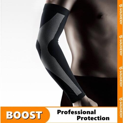 Rexchi Sun Protection Arm Sleeve Summer Men Riding Outdoor Sports Wrist Fitness Running Basketball Elbow Pad Protector Equipment