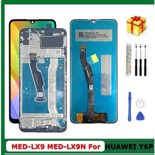 6.3" Y6P 2020 Touch Screen For Huawei Honor 9A LCD MOA-LX9N + Frame For Enjoy 10E MED-LX9 MED L29 Display Digiter Assembly Parts