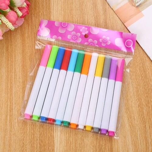 12 Colors Painting Drawing Water Soluble Dustless Blackboard Erasable Liquid Chalk Marker Safety And Environmental Material