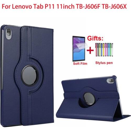 360 Degree Rotating Tablet Case For Lenovo Tab P11 Cover 11 inch TB-J606F TB-J606X Pad 11 Case Capa