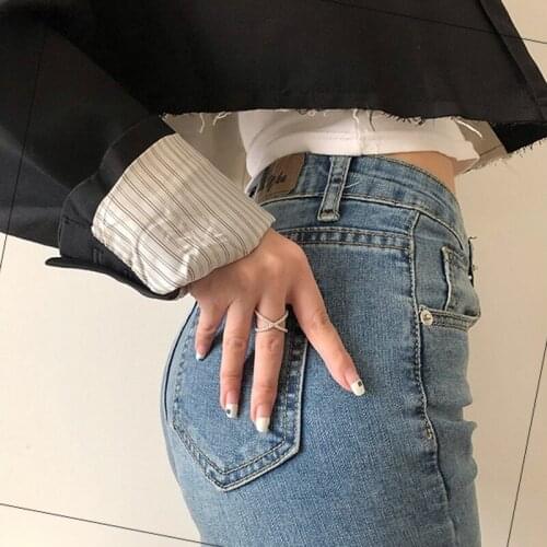 Hot Sale Solitaire cross Thin Ring For Women Original 925 Sterling Silver Wedding Rings Finger Engagement Jewelry Anel Girl gift