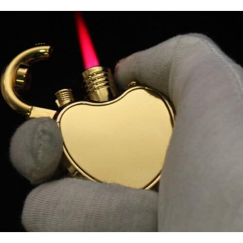 2019 New Compact Heart Jet Lighter Butane Turbo Torch Lighter Creative 1300 C Windproof Gas Lighter Inflated Gadgets For Man