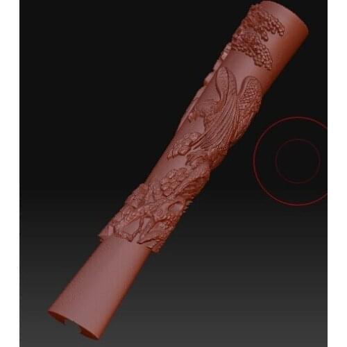 3D model relief for cnc in STL file format Eagle Tobacco pipe