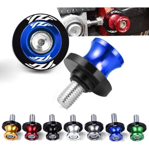 For Yamaha YZF R3 R25 R6 R1 2013-2021 2014 2015 Motorcycle CNC Aluminum Swingarm Spools slider 6mm Stand Screws Accessories
