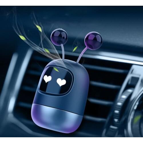 Car Perfume Air Freshener Cute Robot Car Diffuser Solid Aromatherapy Air Vent Freshener for Auto Interior Decor Accessories