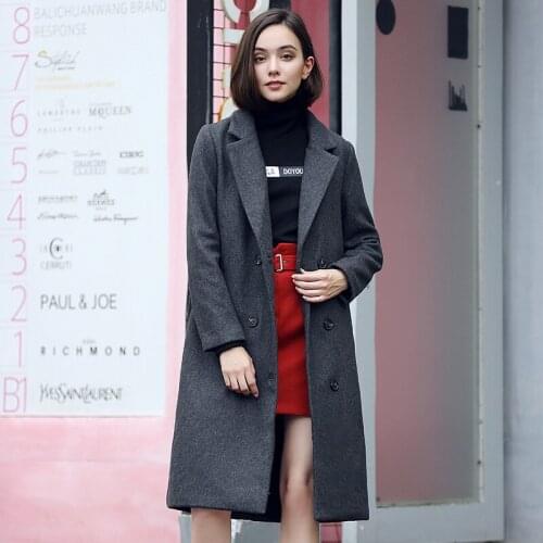 BOYASHENE Womens Black Coats