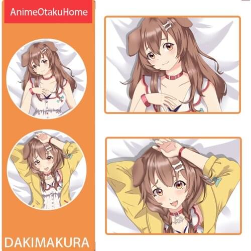 Anime Hololive Vtuber Inugami Korone Yuzuki Choco Throw Pillow Cover Hugging Pillowcase Otaku Bedding Dakimakura Pillow Case