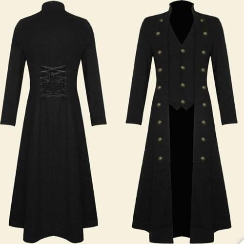 Black Smart Casual Mens Suits Custom Made Punk Plus Size Men Jacket Blazer Tuxedos Long Suit