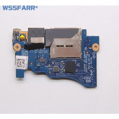 FOR dell XPS 13 9360 usb board power switch button board LS-D841P 04F73T 4F73T cn-04F73T