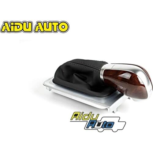 For VW mahogany Style AT DSG Gear Shift Knob Lever Cover Passat B7 CC