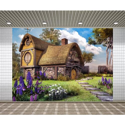 Lyavshi Photography Backdrop Fairy Tale Hut Birthday Party Personalized Photo Photocall Photo Studio photograph Background