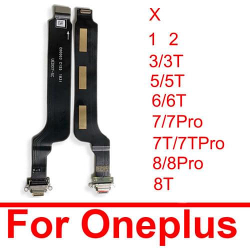 USB Charging Flex Cable For Oneplus 1 2 X 3 3T 5 5T 6 6T 7 7T 8 8T Pro USB Charger Port Connector Flex Cable Repair Replacement