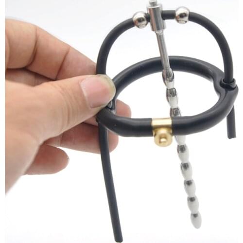 Electrical Stimulate Urethral Dilator Masturbation Rod,Conductive Silicone Urinary Plug Catheter,Penis Plug,Adult Game A301