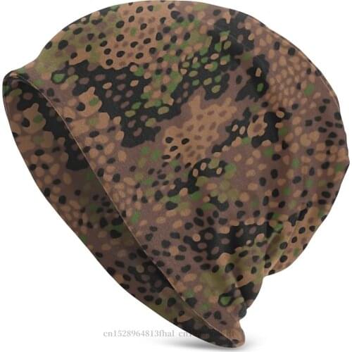 Camo Camouflage Army Skullies Beanies Caps M44 Pea Dot Knitting Hat Winter Warm Bonnet Hats Men Womens Unisex Ski Cap