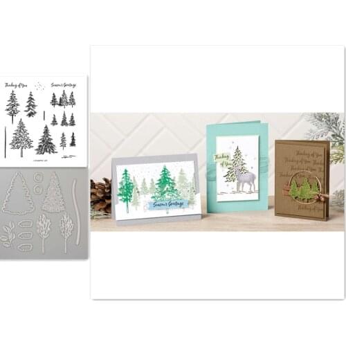In The Pines Metal Cutting Dies And Stamps Stencils for Making Scrapbooking DIY Album Paper Cards Embossing Dies Cut