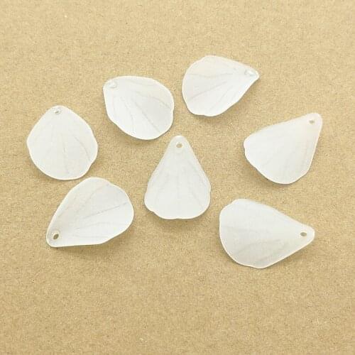 New Arrival! 580pcs Clear leaf Frosted Beads For Handmade Jewelry Necklace/Earrings DIY Parts,Jewelry Findings&Components