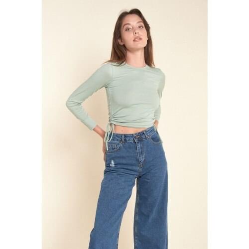 Z Clothing Female Mint Green Side Shirred Badi