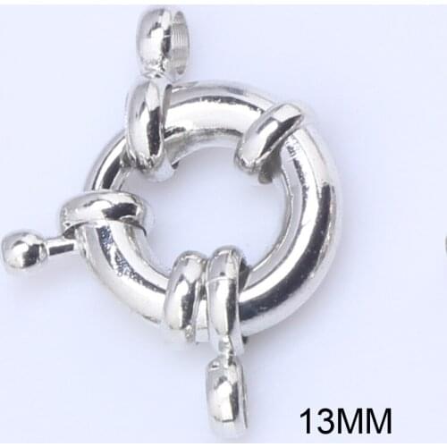 OlingArt 13mm 12pcs/lot Bracelets Steering Wheel Copper Plating Metal Color DIY Clasps Buckle Hooks Jewelry making Connectors