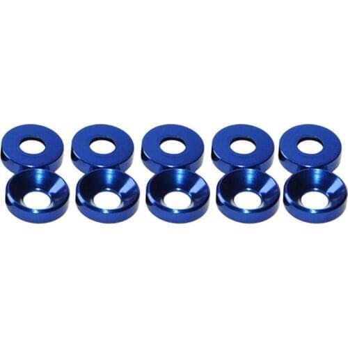 OOTDTY New Aluminum Alloy M4 Anodized Countersunk Head Bolt Washers Gasket