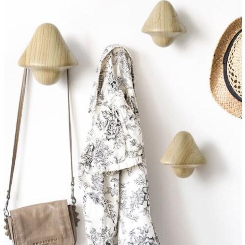 Simple Resin Hook Keys Holder Wall Home Decor Mushroom Hangers Cute Clothing Rack Chothes Organizer Coat Hooks Crafts Gift