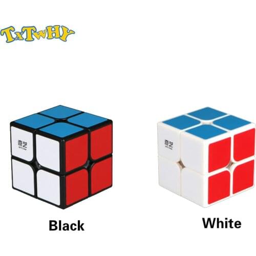 QIYI QIDI 2X2X2 MAGIC SPEED CUBE POCKET STICKERless PUZZLE CUBE PROFESSIONAL 2x2 SPEED CUBE EDUCATIONAL funny TOYS FOR CHILDREN