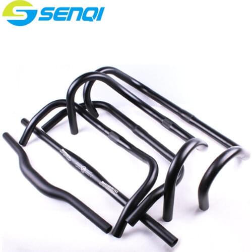 Fixed Gear handlebar Aluminum Alloy Bike Parts Horn handle Swallow-shaped Handlebar One-shaped Handlebar Bicycle Handlebar