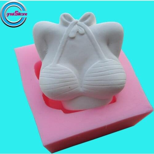 Sexy Breast DIY Silicone Soap Molds Decorating Cake Chocolate Mold Scented Gypsum Wax Silicone Molds for Soap