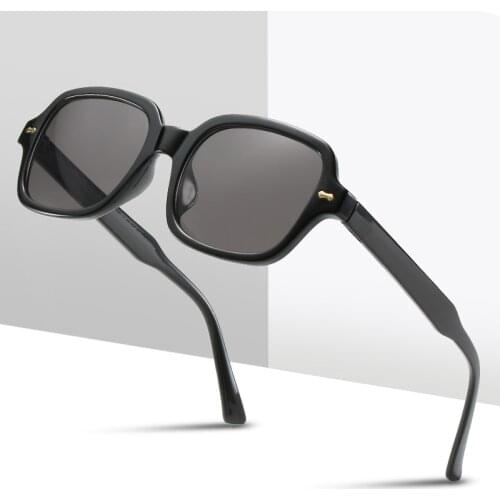 Oversized Square Fishing Sunglasses Men Vintage Ins Driving Sun Glasses for Male UV400