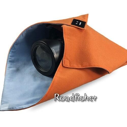 Roadfisher Nylon Waterproof Camera Wrap Cloth Clean & Protection Lens Case For Canon Sony Fuji xt20 SLR DSLR Camera