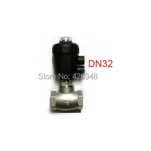 1 1/4'' DN32 stainless steel high temperature pneumatic control drum valve,T water valve shut off valve dryer drying machine