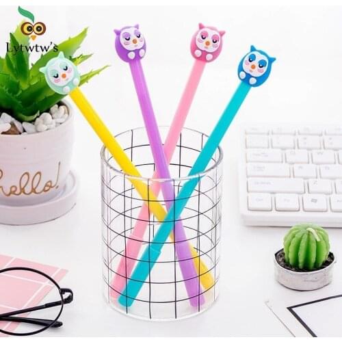 1 Pcs Clearance Cartoon Kawaii Cute Owl Creative School Office Korean Stationery Sweet Pretty Lovely Funny Bird Gel Pen