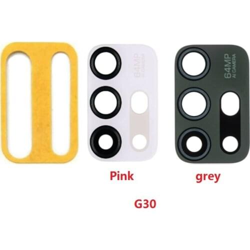 10pcs For Motorola Moto G10 E7 E7 Plus Rear Back Camera Glass Lens With Sticker Tape Adhesive