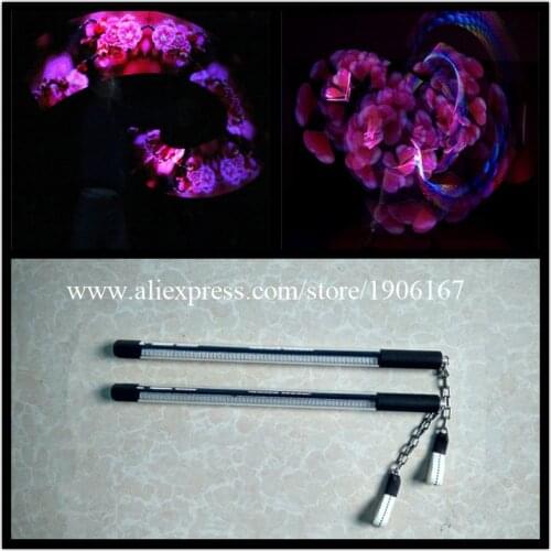 New Design 2 Pcs 60 Led Pixels Visual Poi Full-Color Lamp LED Programmable Sticks For Party Stage Show