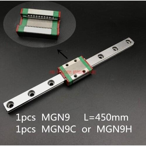 2019 Cnc Router Parts Linear Rail For 9mm Linear Guide Mgn9 L= 450mm Rail Way + Mgn9c Or Mgn9h Long Carriage For Cnc X Y Z Axis