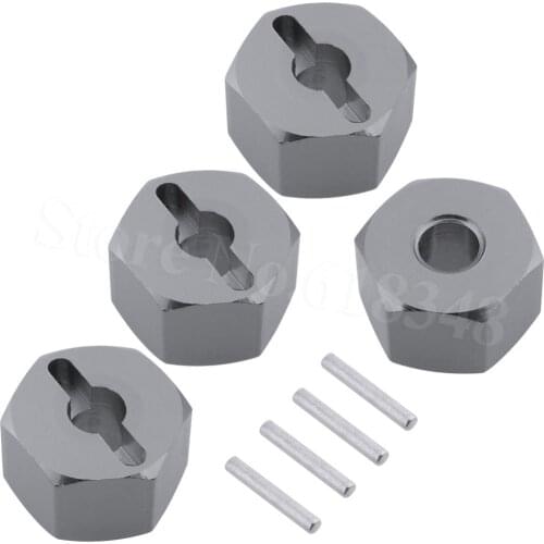 4Pcs RC Aluminum 14mm Wheel Hex Drive Hub Adapter Mount For HPI BULLET 3.0 ST MT Remote Control Car Replacement Parts