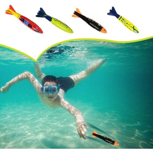 4pcs/lot Diving Swimming Toys Throwing Dabbling Shark Toy Outdoor Beach Pool Water Play Game Toy Sport Fun Summer Children boys