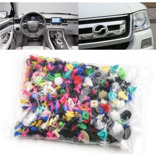 500PCS Rivet Car Clip Plastic Fastener Door Panel Fender Inside The Village Roof Fender Bumper Screw Plastic Car Clip