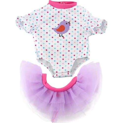 Lace skirt suit Fit For 43cm Doll 17 Inch Doll Clothes And Accessoires