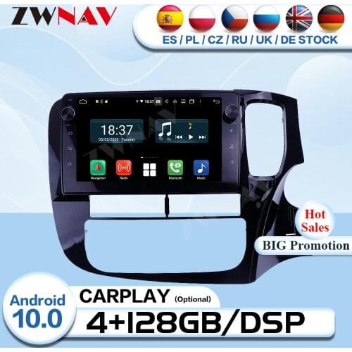 Carplay 2 Din Android For Mitsubishi Outlander 2014 2015 2016 2017 2018 Radio Receiver Audio Stereo GPS Video Player Head Unit