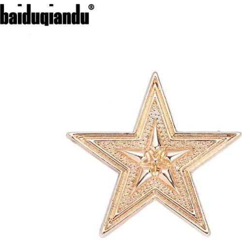 Baiduqiandu 2020 New Arrival Elegant Gold Color Plated Alloy Metal Brooches for Women or Men Fashion Costume Jewelry