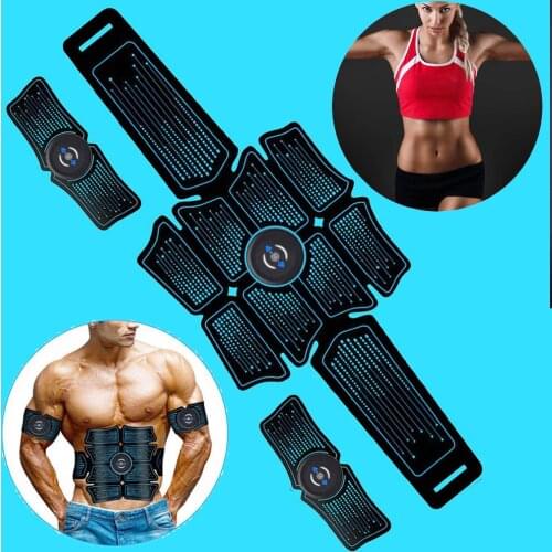 Home Gym Abdominal Muscle Trainer Stimulator Electrostimulation Sport Fitness Massager Abdomen Weight Loss Slimming Equipment