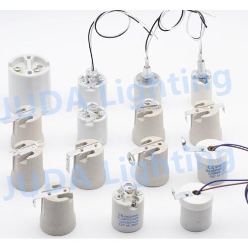 E27 E14 E40 ceramic lamp holder Pottery and Porcelain lamp socket for ceiling light lamp base led pendant light chandeliers diy