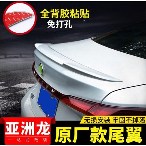 For CAR Trunk Spoiler Wing NEW Toyota Avalon ABS Plastic White Black Tail FIN Rear Lip Decoration Accessories 2019 2020 2021