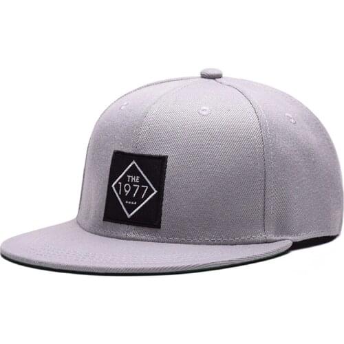 Women Men Hip Hop Flat Cap Unisex 1977 Letters Embroidery Baseball Hat Fashion Male Female Outdoor Cool Trucker Caps CP0128