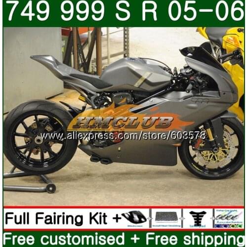 Body For DUCATI 749-999 749S 999S 2003 2004 2005 2006 Kit 48CL.99 Glossy grey 749 999 S R 749R 999R 999 749 03 04 05 06 Fairing