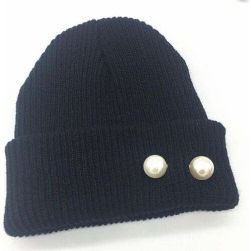 KPOP G-Dragon Warming Pearl Decor Skullies Beanies Cap Wool Cap Peaceminusone Kwon Ji Yong Fans Collection JH45